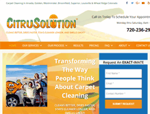 Tablet Screenshot of citruscarpetcleaningco.com